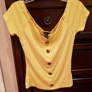 NWT CASUAL TOP FOREVER 21 SZ MED